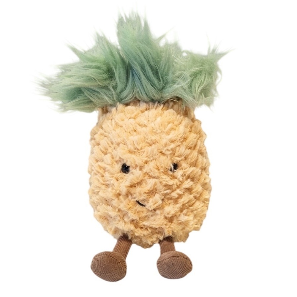 Flawed Gem! Jellycat Amuseable Pineapple Plush Tropical Fruit Stuffed Toy Small